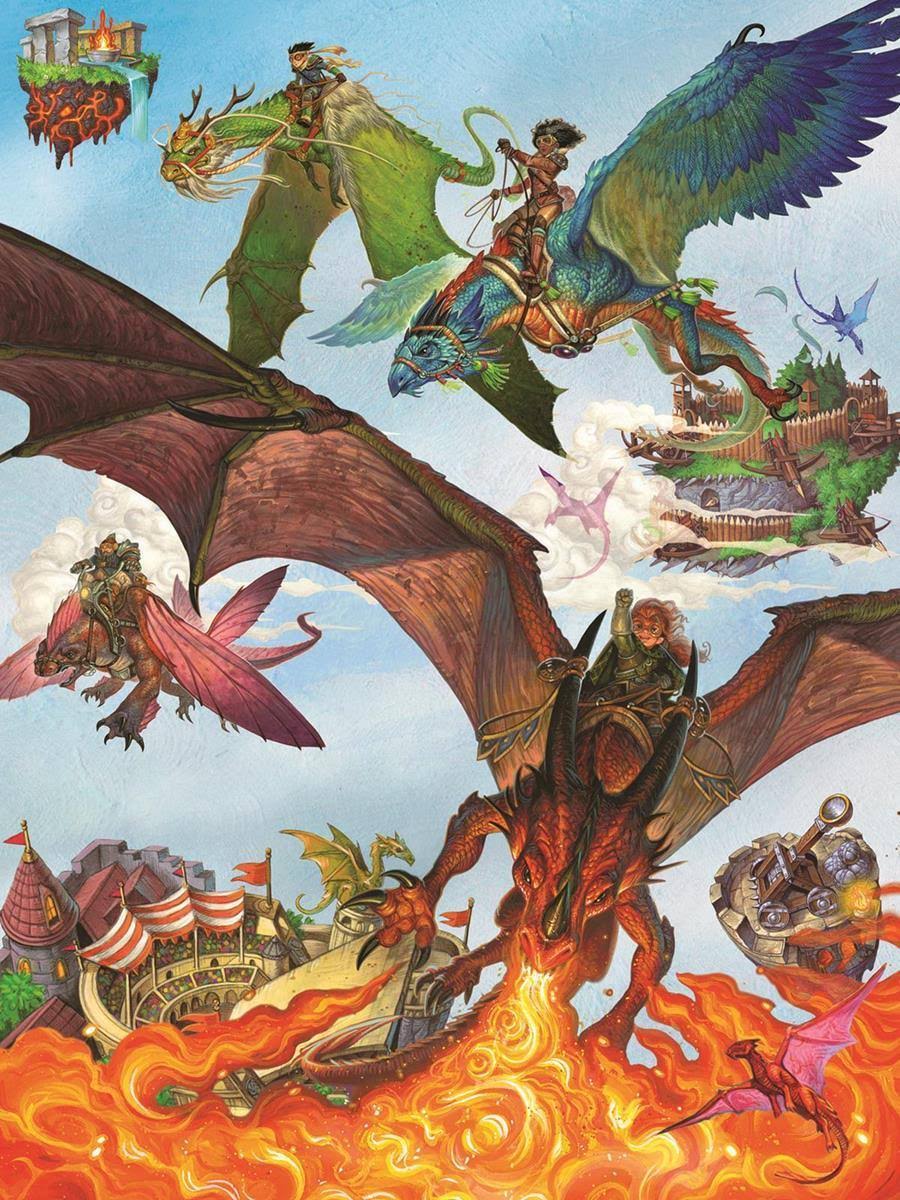Cobble Hill Family Puzzle Flying Dragons 350 Pieces