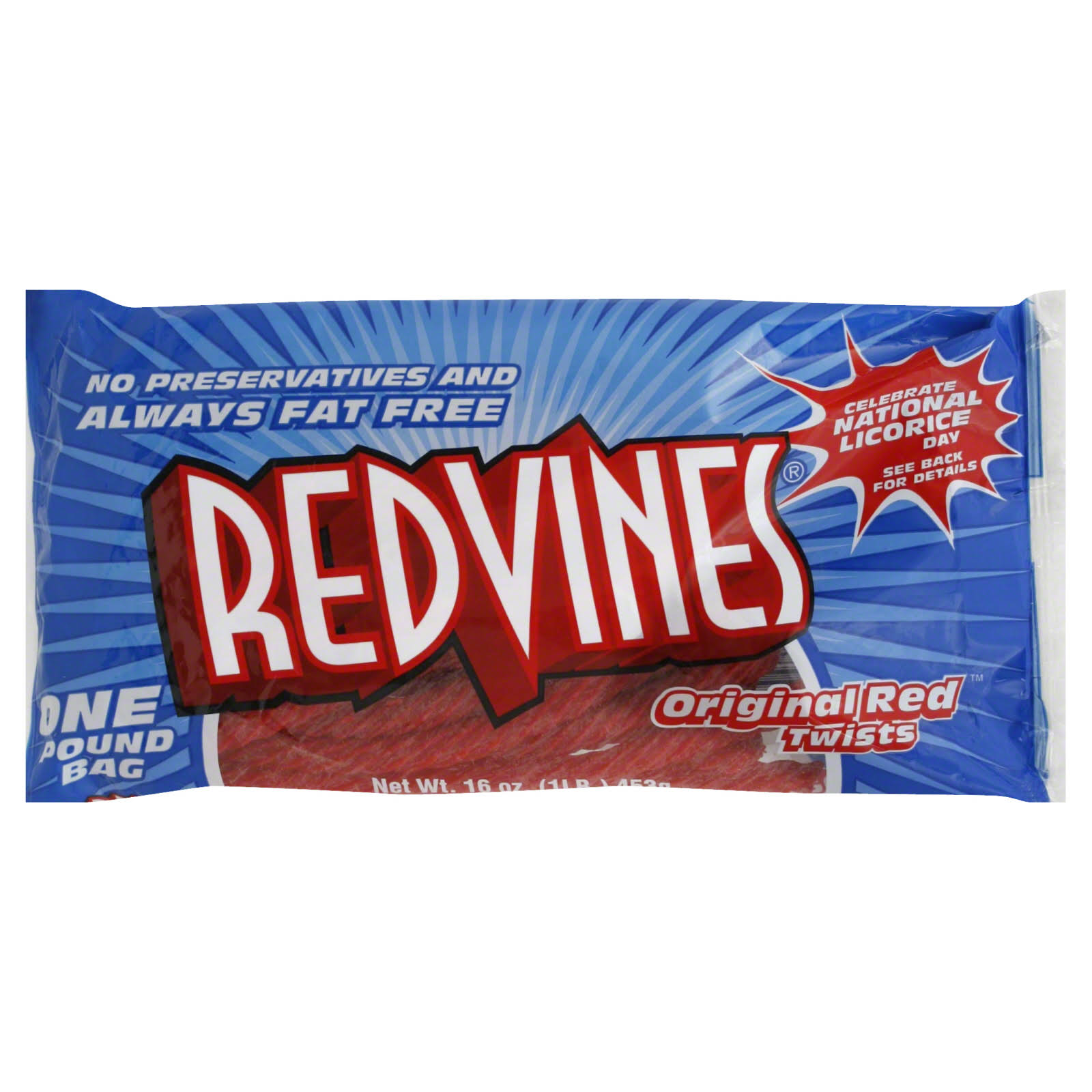 Red Vines Licorice Twists Candy - Original Red Twists, 16oz
