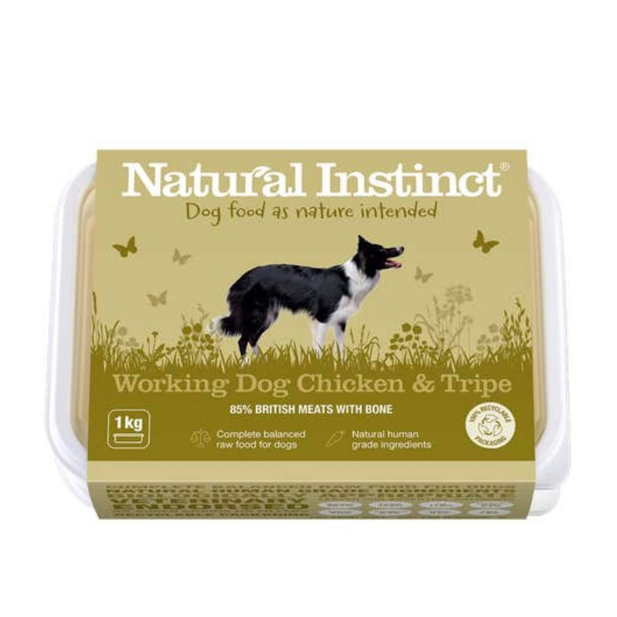 Natural Instinct Working Dog - Chicken & Tripe 1kg