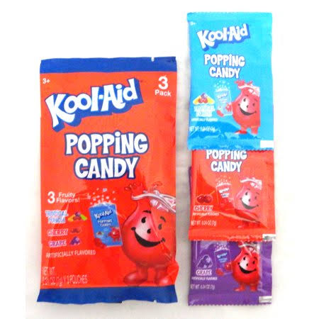 Kool Aid Popping Candy 3 Fruity Flavours - 3Pack