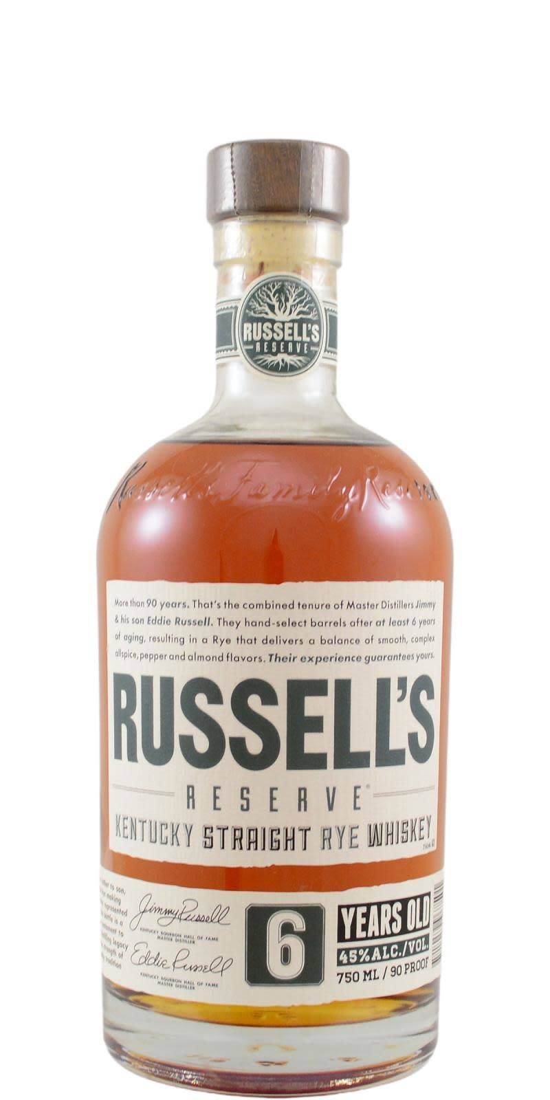 The Wild Turkey Distilling Company Russell's Reserve Kentucky Straight Whiskey