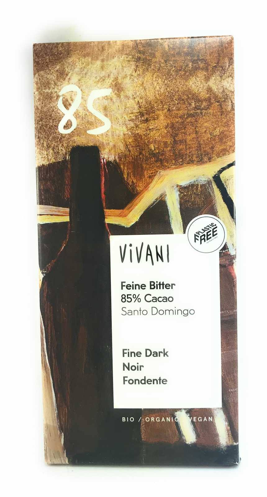 Vivani Bitter Cacao Dark Chocolate Bar - 85%