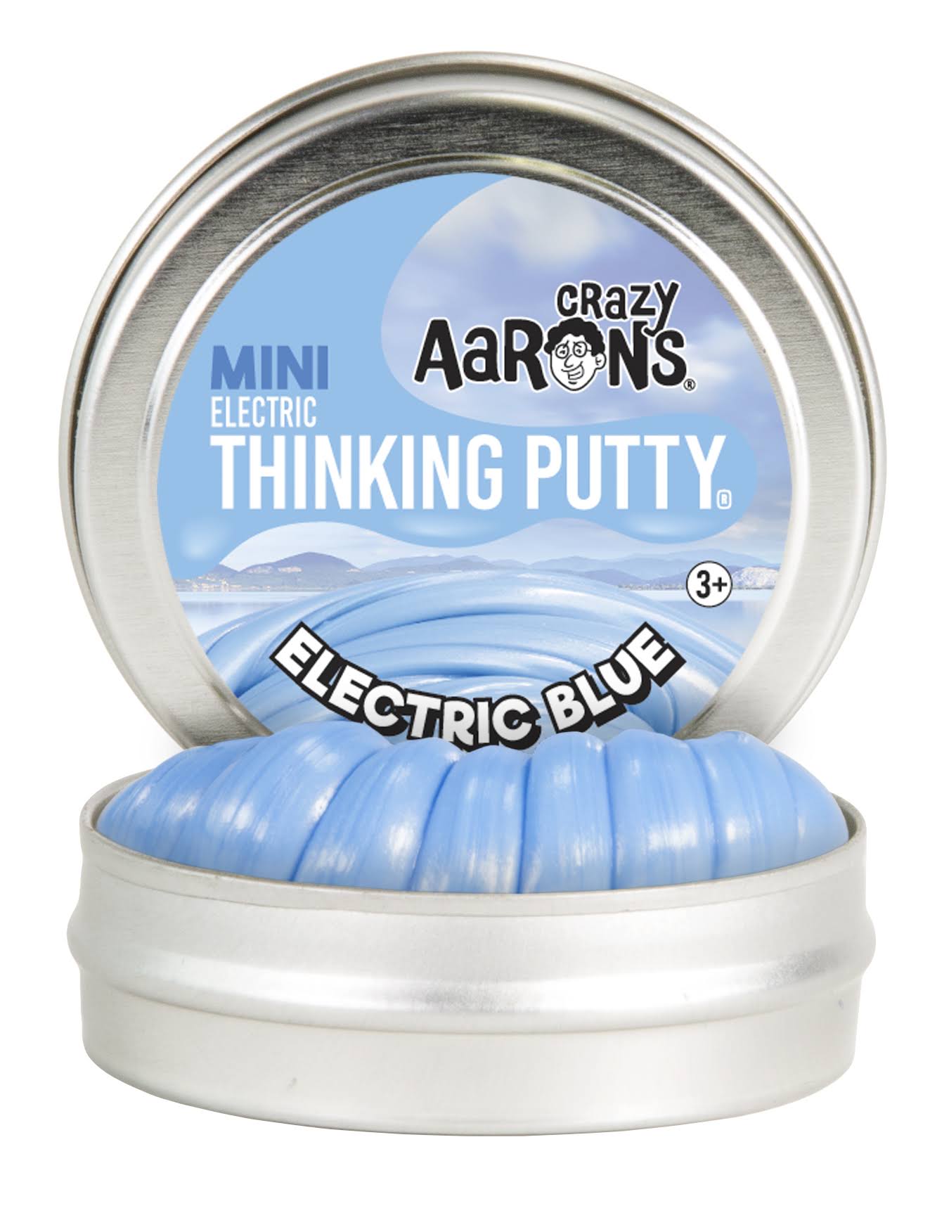 Crazy Aarons Thinking Putty Electric Blue 2" Tin