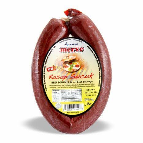 Merve Kasap Sucuk Dried Beef Sausage - 1 Pound - Al Rayyan - Delivered by Mercato