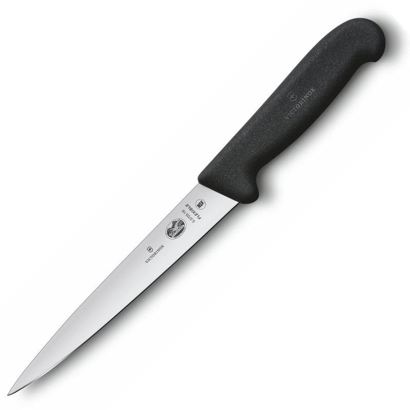 Victorinox Filleting Knife Flexible Blade Fibrox 20cm | Black