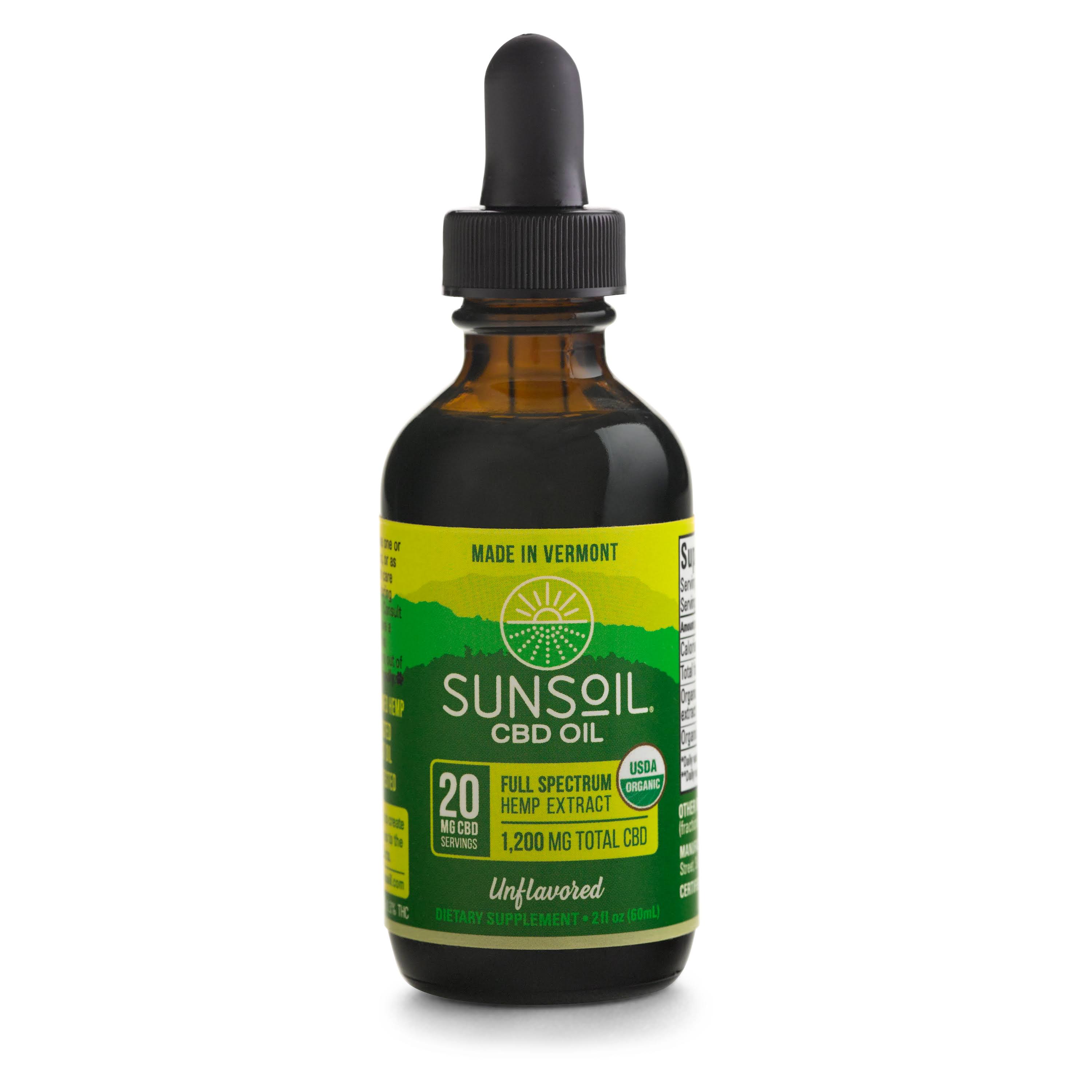 Sunsoil 20 mg Peppermint Spray - 2 Ounces - Organic Roots - Delivered by Mercato