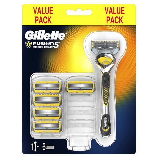 Gillette Proshield Power Razor & 5 Blades