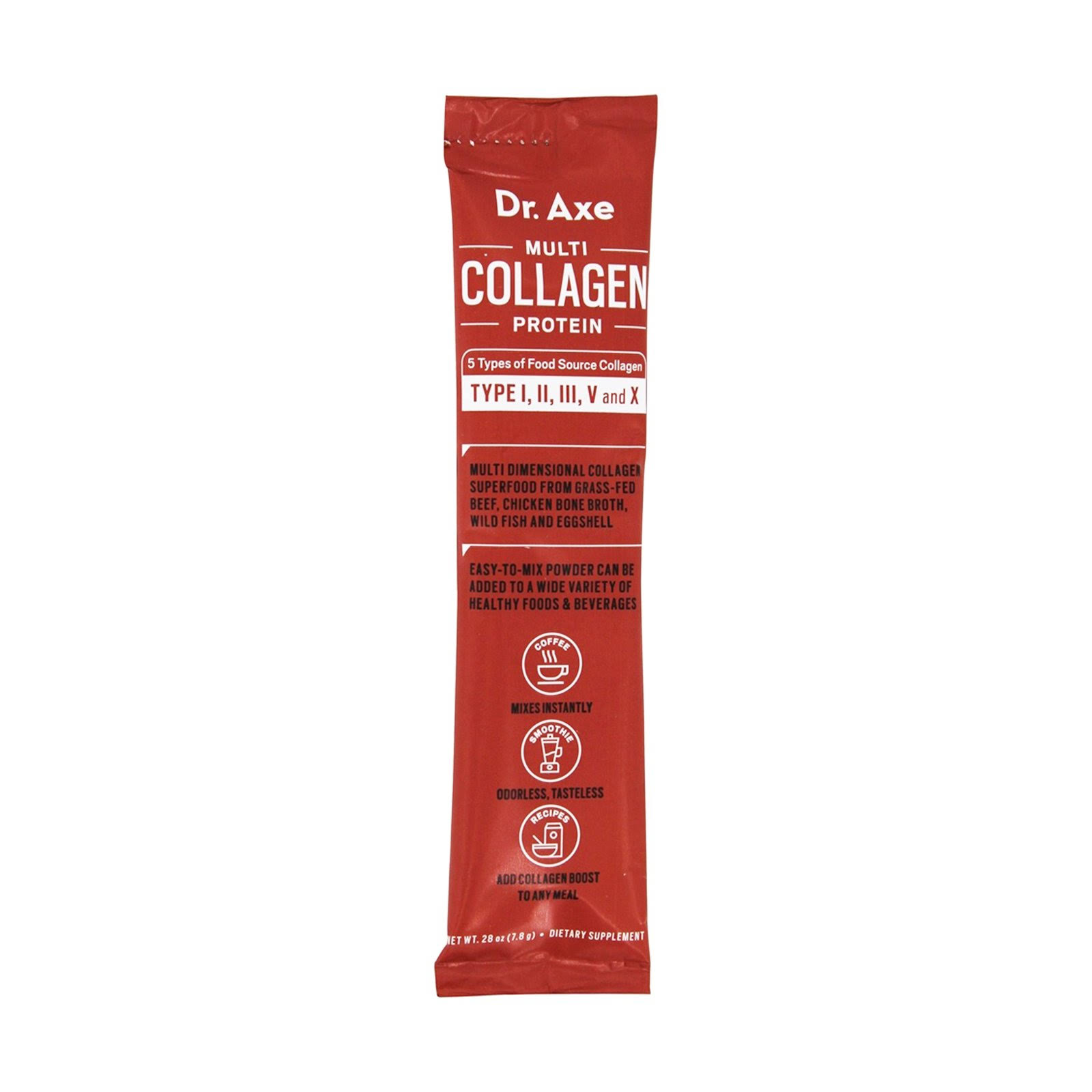 Dr. Axe Multi Collagen Stick Single Packet 1 Serving Packet