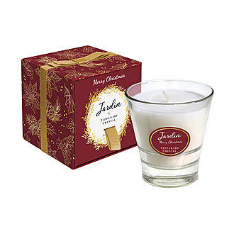 Tipperary Crystal Jardin Merry Christmas Candle