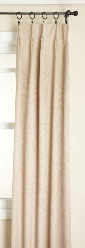 Stylemaster Gabrielle Pinch Pleated Foam Back Drape Pair, Taupe, 48 by