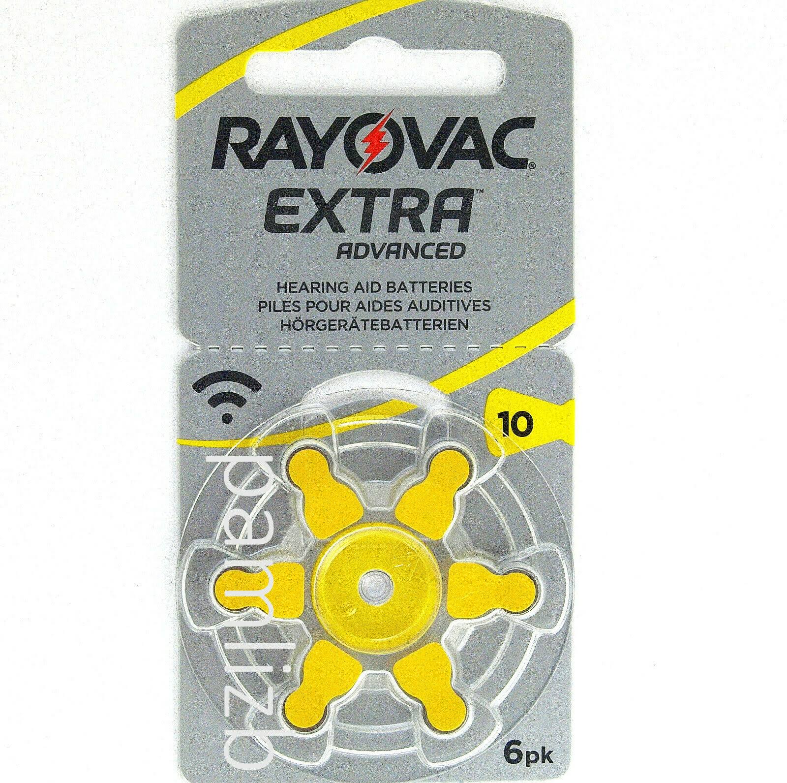 Rayovac 480 Extra Advanced Size 10 Pr70 Hearing Aid Batteries 1.45V Zinc Air