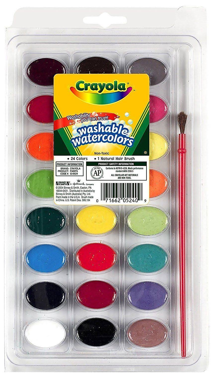 Crayola Washable Watercolors - 24 Pack