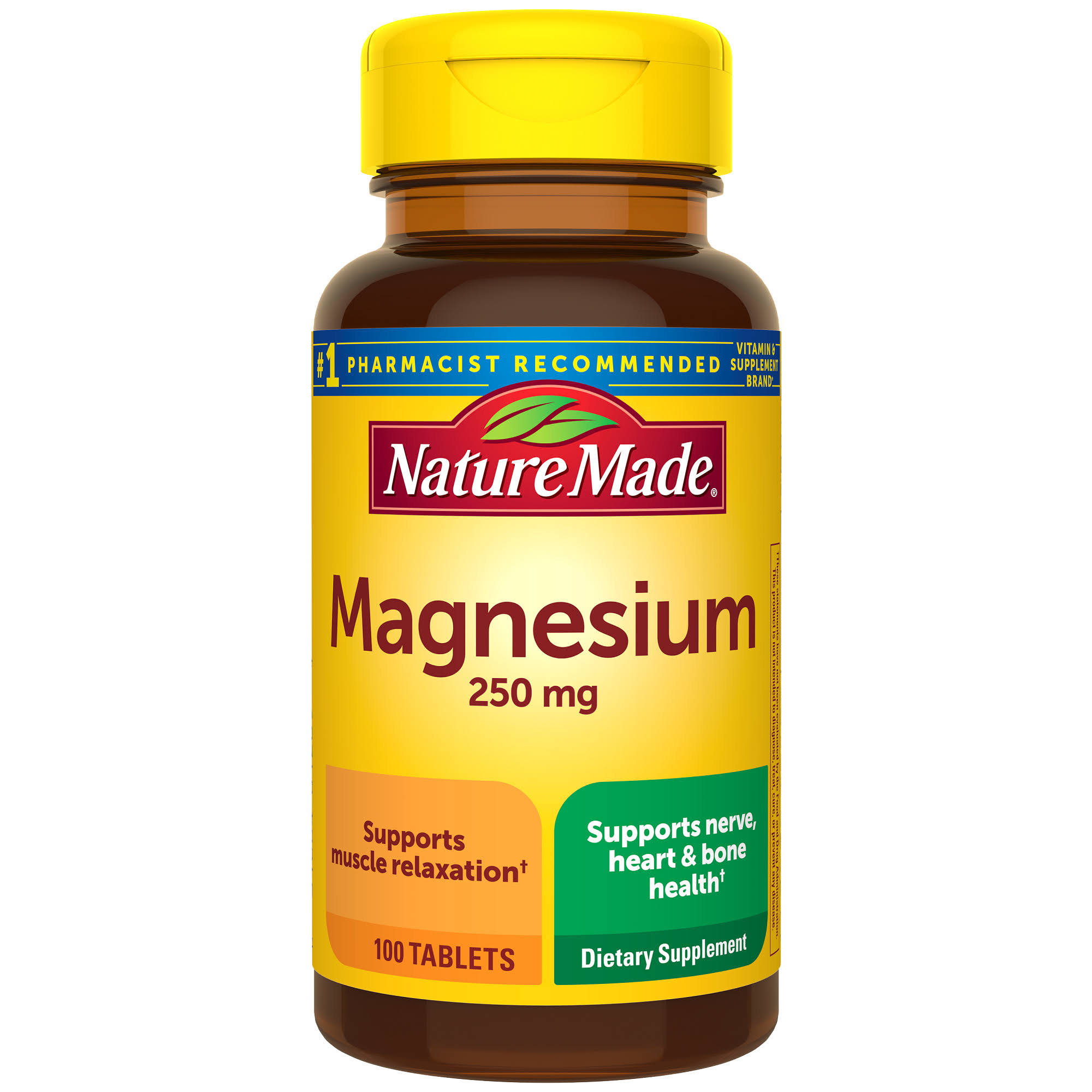 Nature Made Magnesium 250mg Dietary Supplement - 200 Tablets