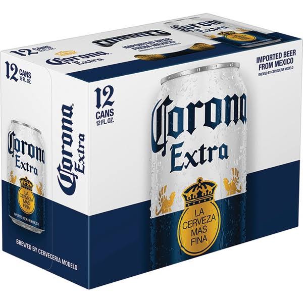 Corona Extra Beer - 2 - 12 packs (12 fl oz cans)