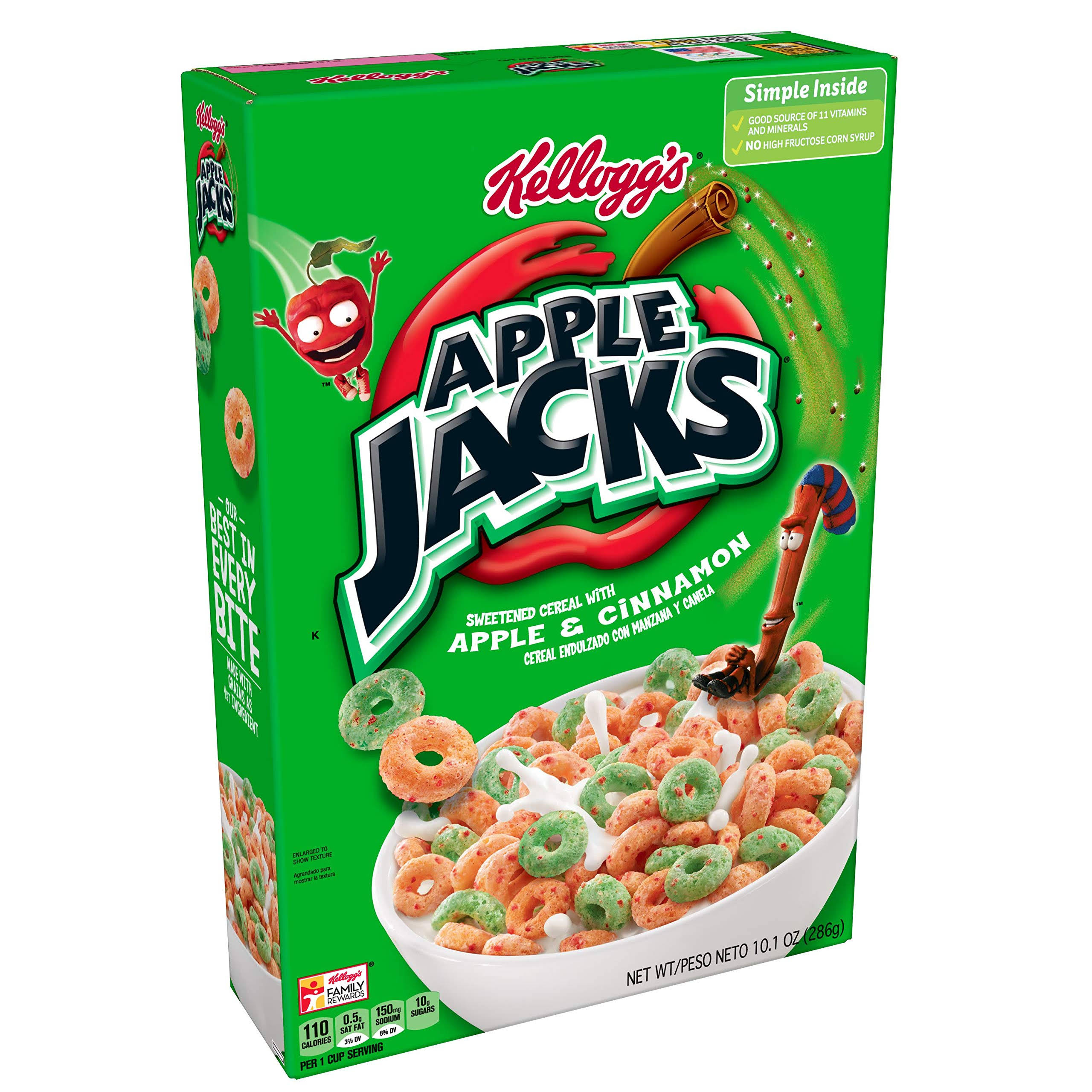 Apple Jacks Breakfast Cereal - 286g