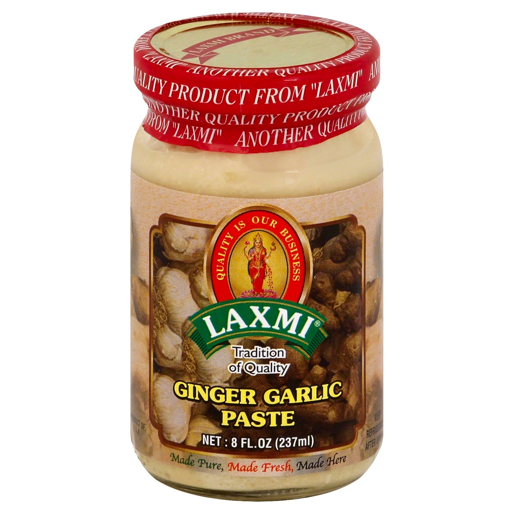 Laxmi Ginger Garlic Paste - 8oz
