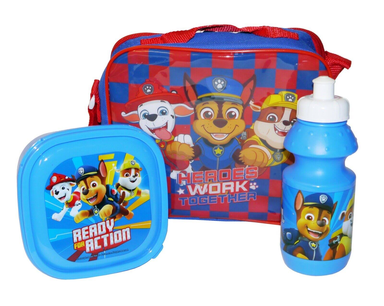 Paw Patrol Red/Blue Checkered Lunch Bag