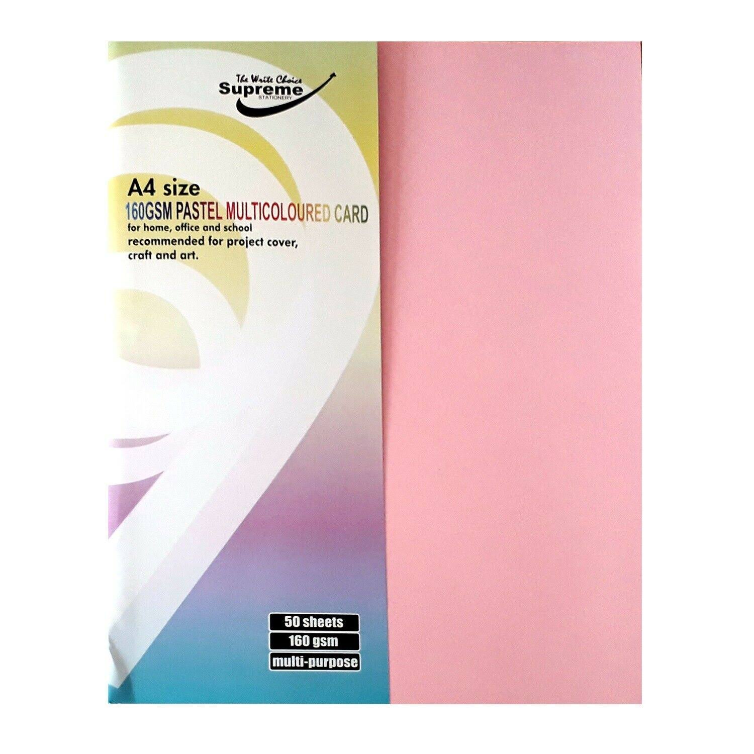 Pastel Card - A4, 180gsm, x50