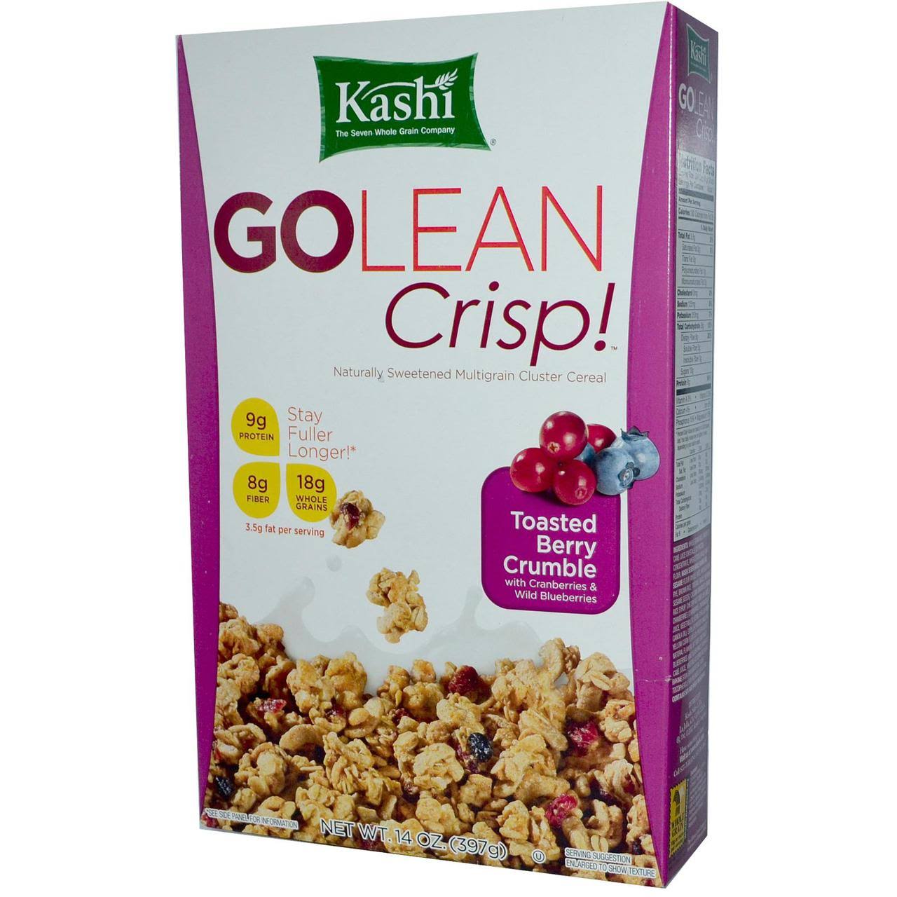 Kashi Golean Crisp! Cereal - Toasted Berry Crumble, 14oz