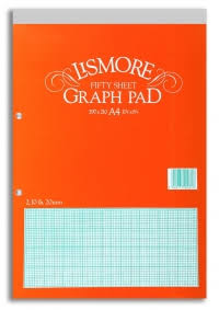 Lismore A4 graph pad 2.10.20mm, 50 pages (209)