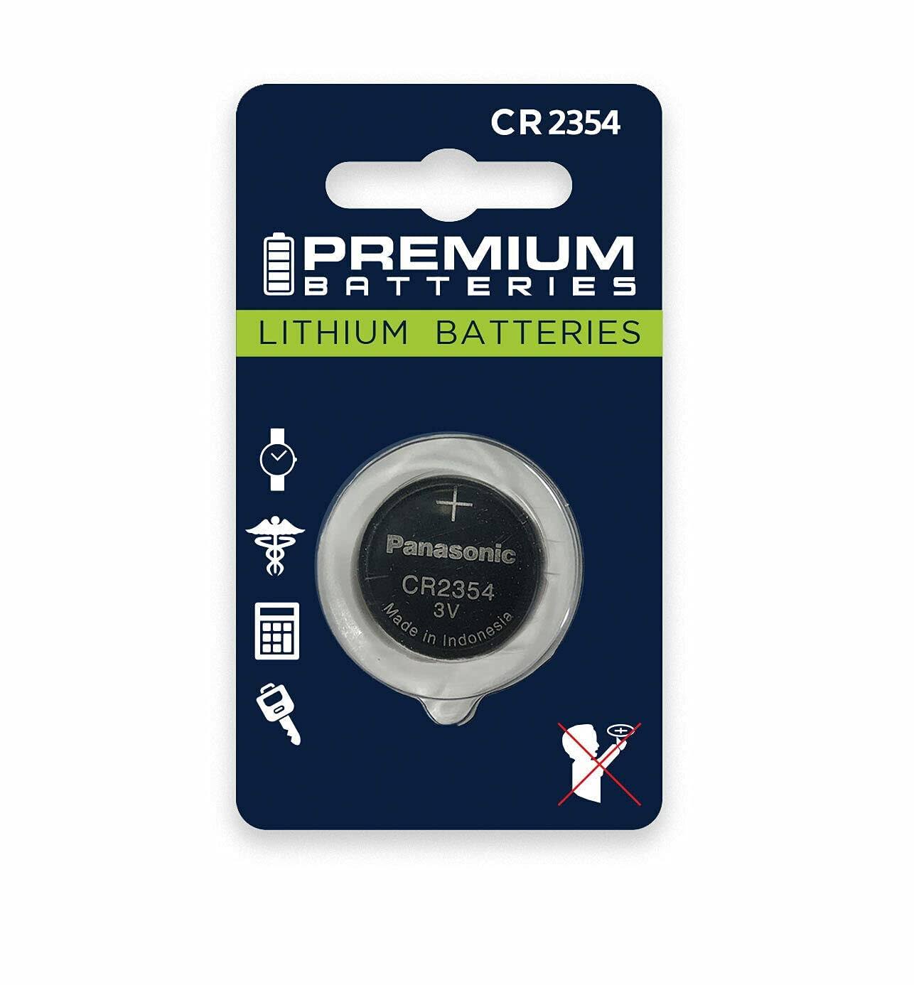 Premium Batteries Battery Cr2354 3V Lithium Coin Cell Child-Safe (1 Pack)