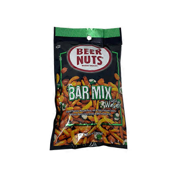 Beer Nuts Wasabi Bar Mix Bag Clip Strip - 4 oz