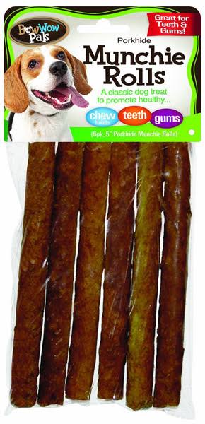Bow Wow Pals Munchie Roll Dog Treat - 6ct