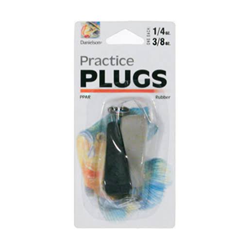 Danielson Practice Plugs — Plastic, 1/4oz, 3/8oz, 2pk