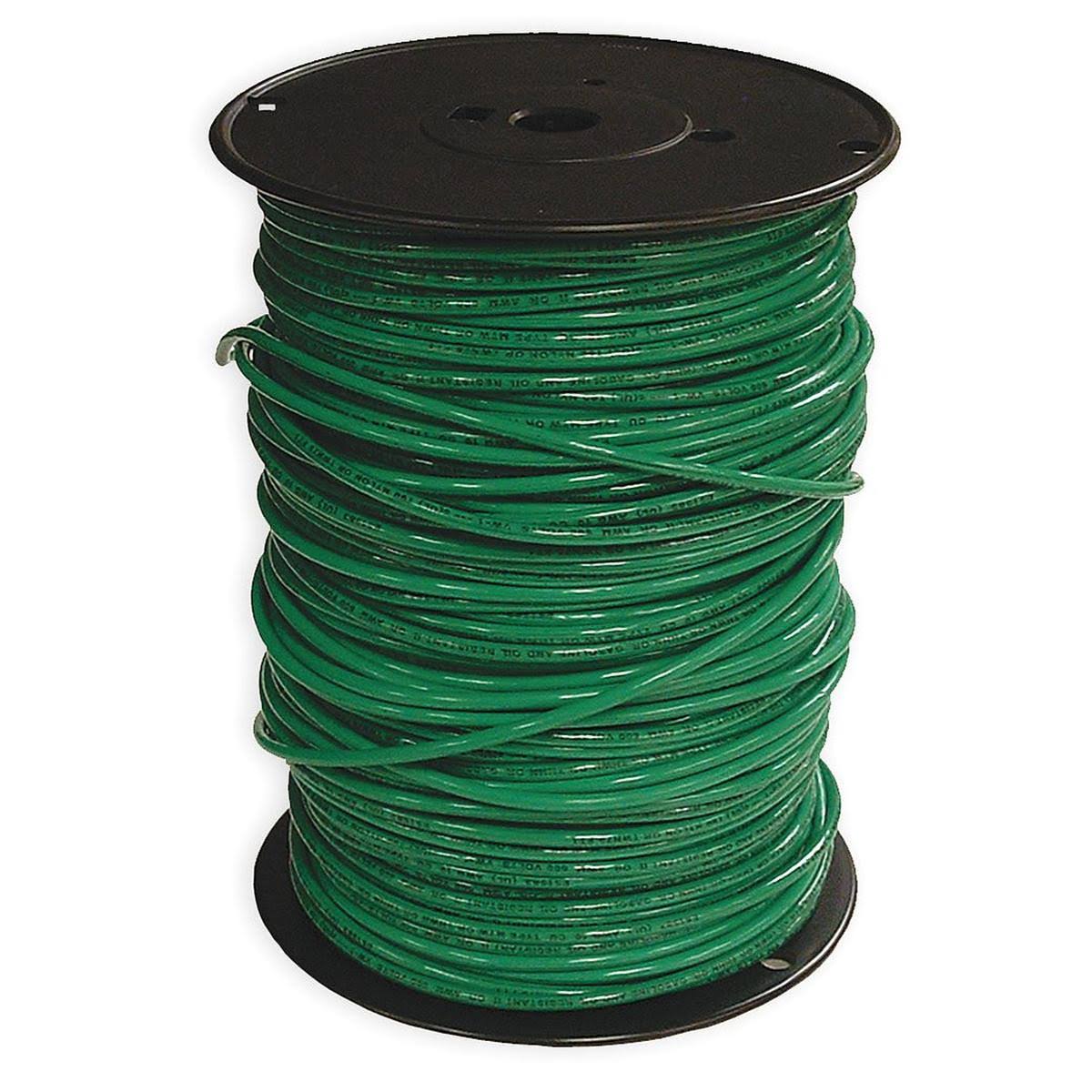 Southwire 22977301 Building Wire,THHN,10 AWG,Green,500ft