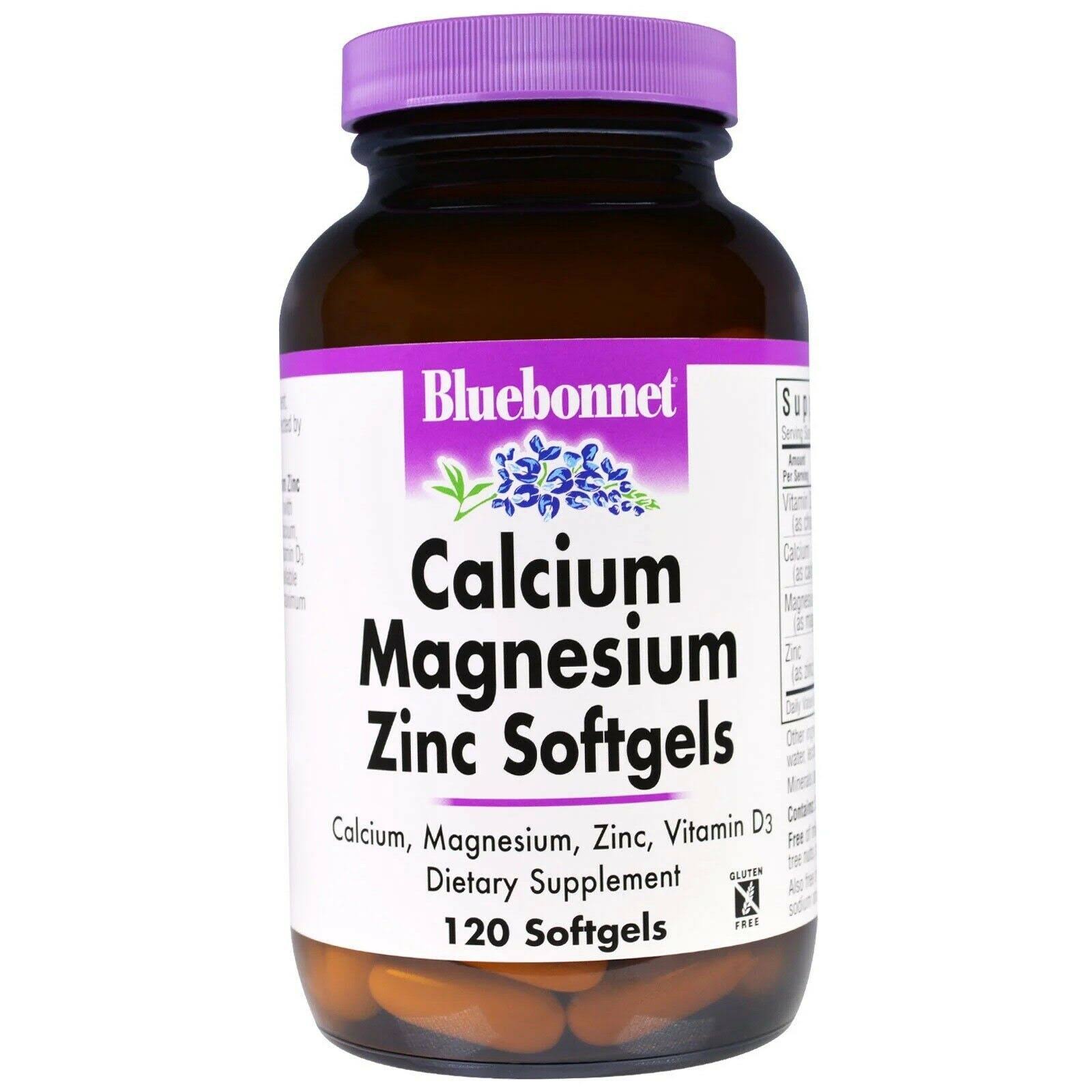BlueBonnet Calcium Magnesium Zinc Softgels