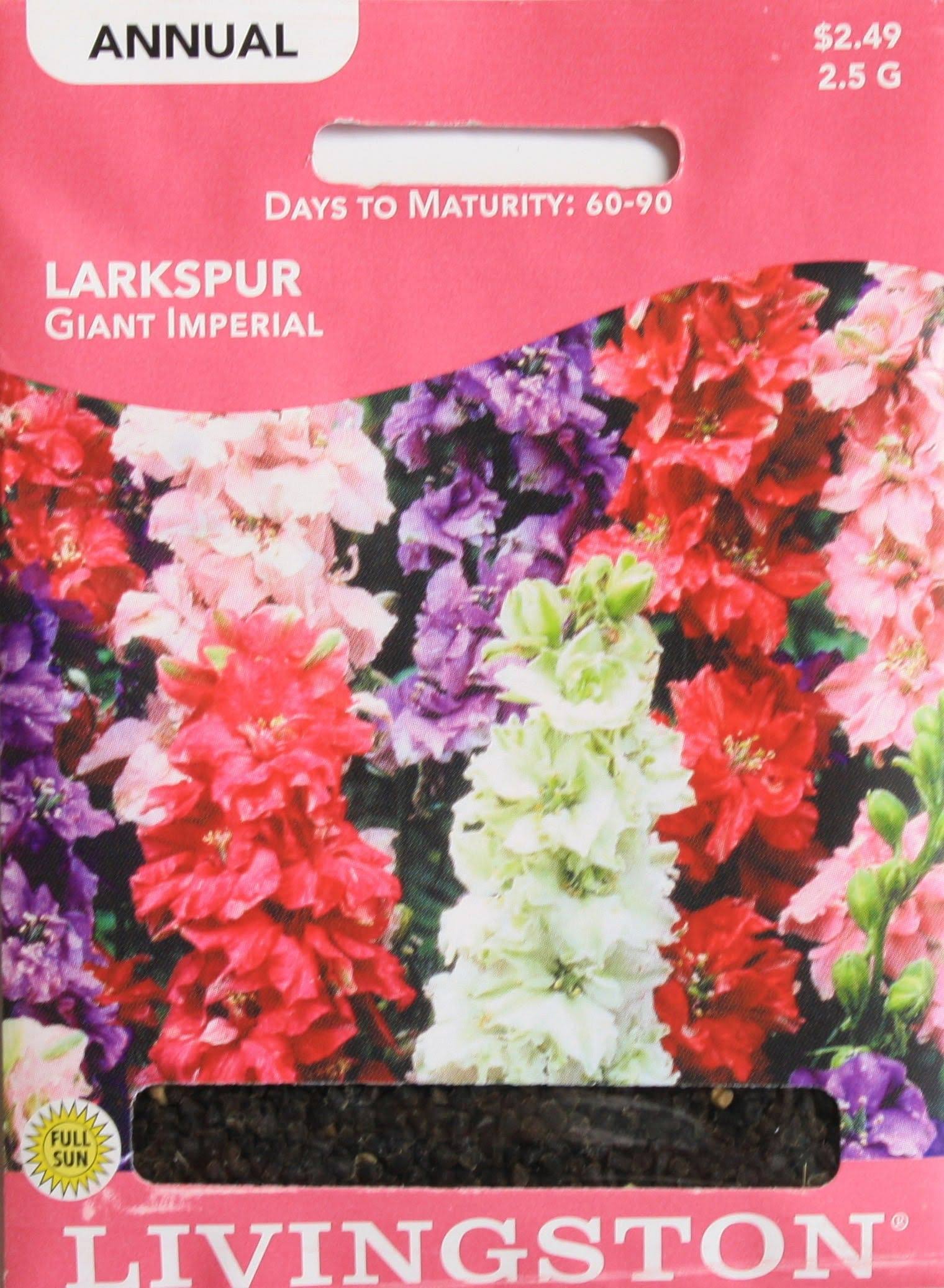 Livingston Seed Larkspur Giant Imperial
