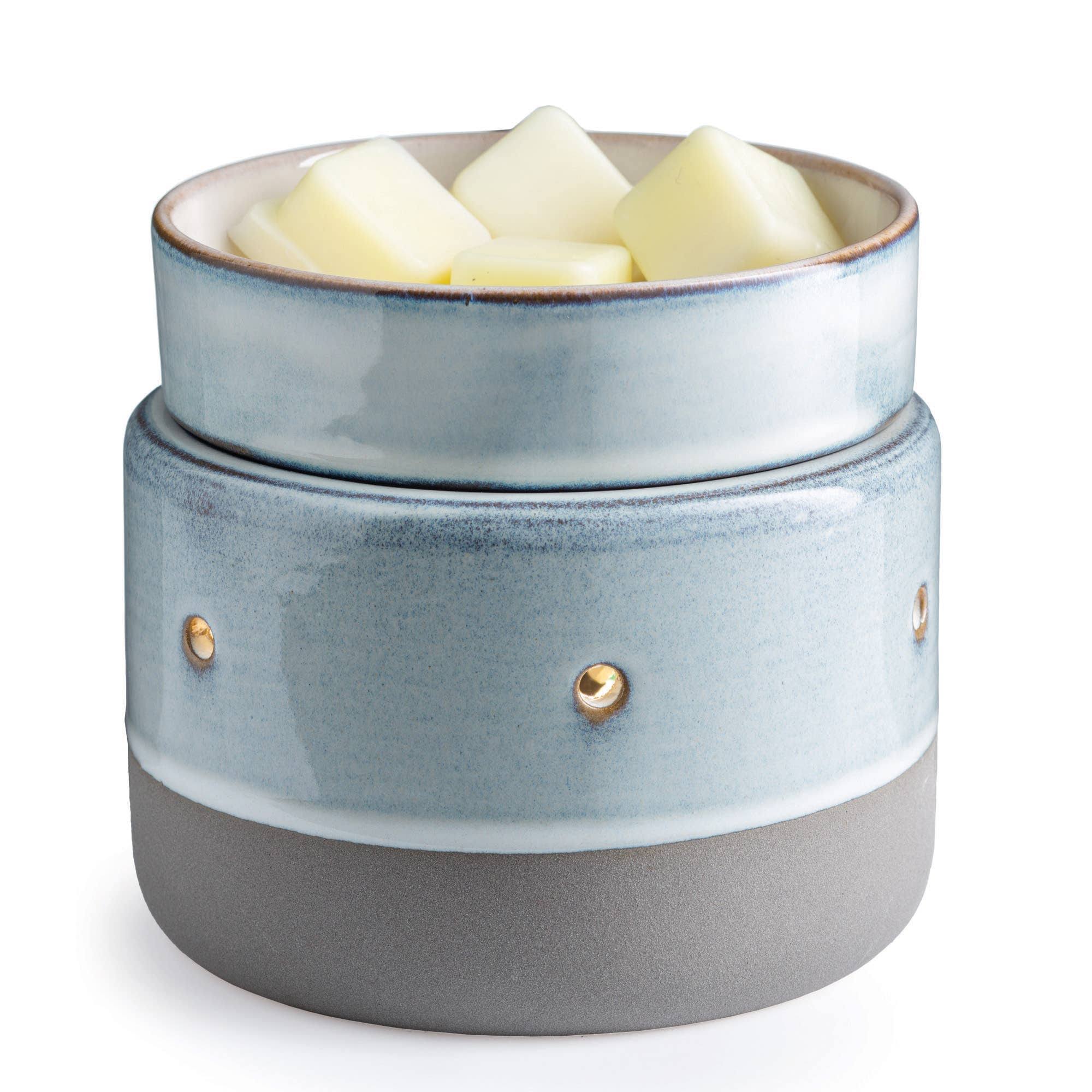 Glazed Concrete 2-in-1 Deluxe Fragrance Warmer - Candle Warmers