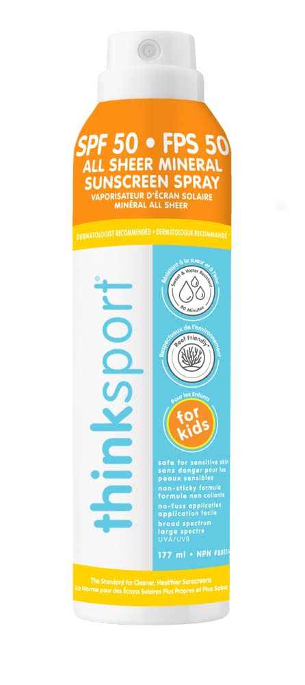 * Thinksport Kids All Sheer Mineral Sunscreen Spray SPF 50