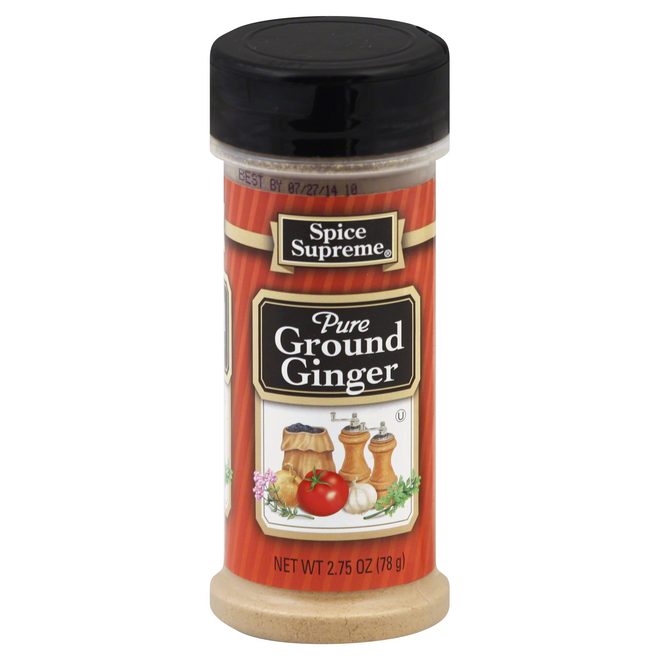 Spice Supreme Ground Ginger, Pure - 2.75 oz
