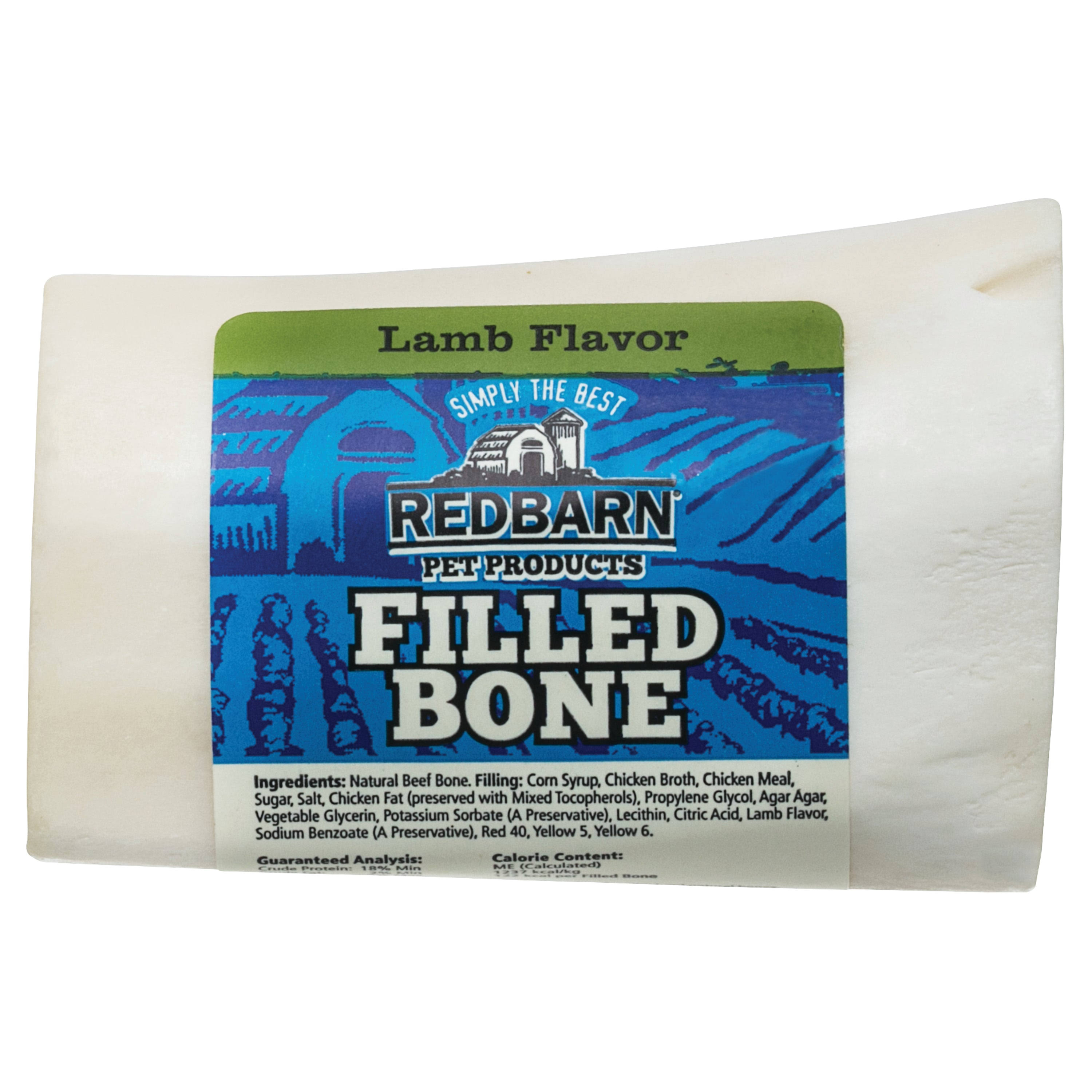 REDBARN Filled Bone- Lamb - Small 3"