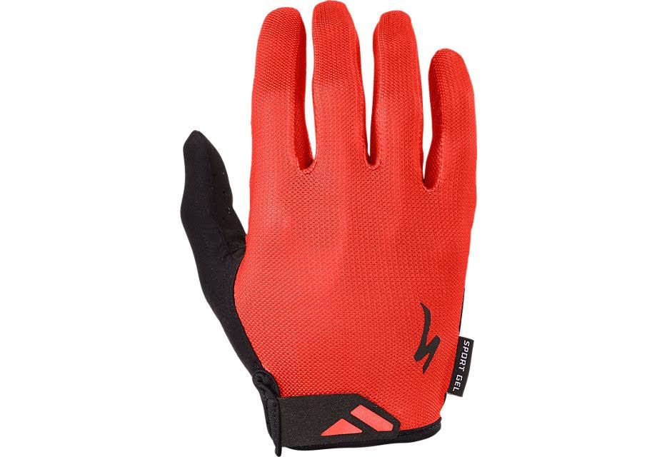 Specialized Body Geometry Sport Gel Long Finger Gloves Large - Red