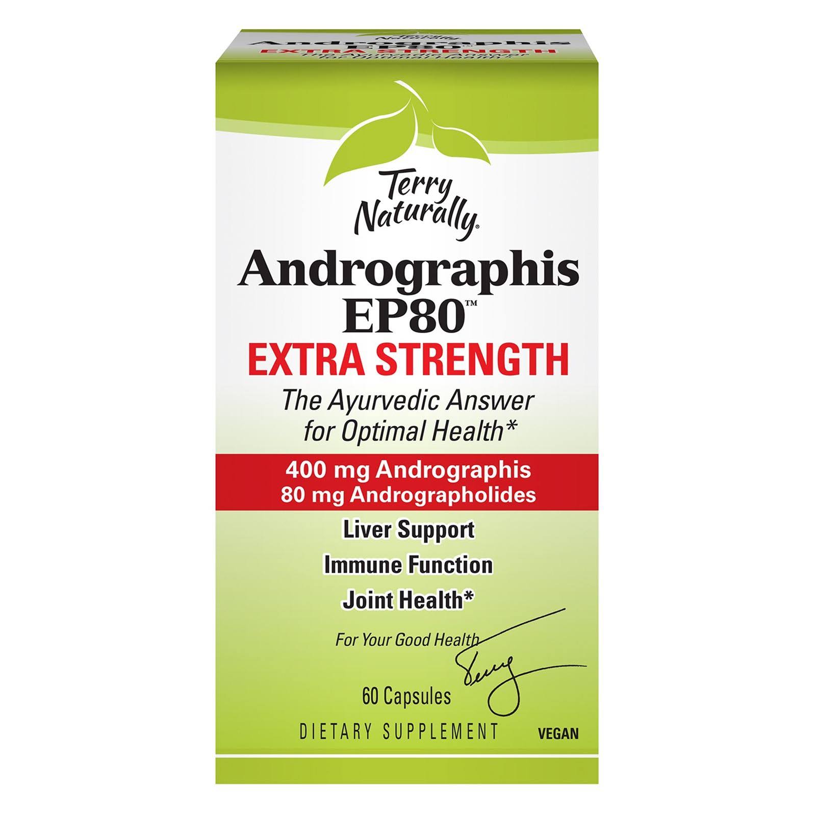 Terry Naturally Andrographis EP80 Extra Strength (60 Capsules)