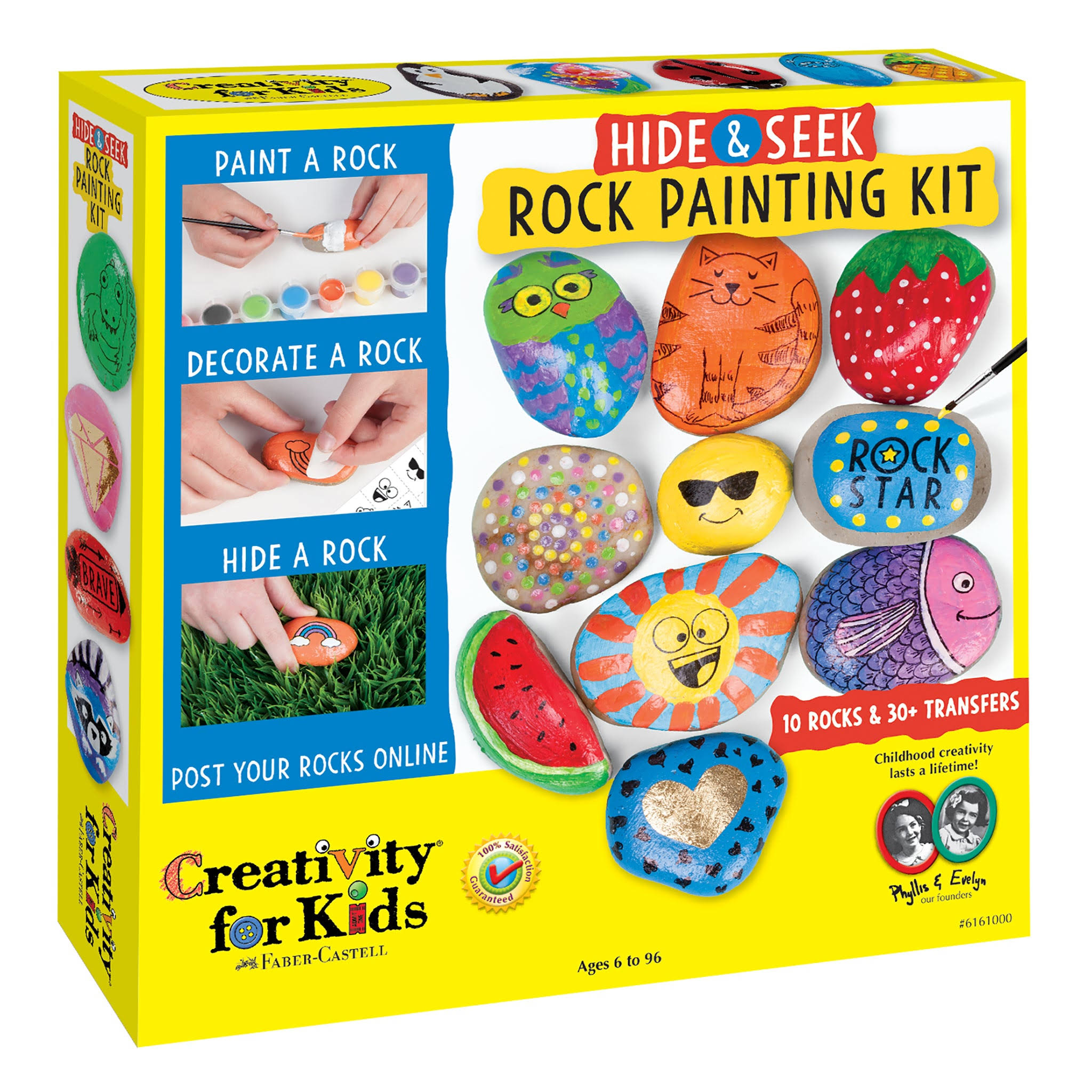 Creativity For Kids Hide & Seek Rock Painting Kit - Arts & Crafts For Kids -