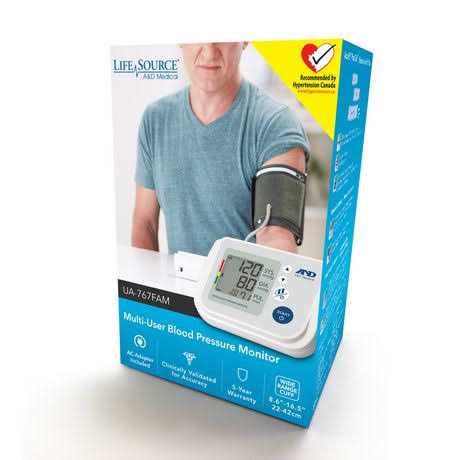 LifeSource Multi-User Blood Pressure Monitor Ua-767fam