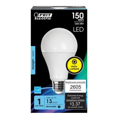 Feit Electric 3933314 150 Watt Equivalence Enhance A21 E26 Medium Led Bulb, Daylight Feit Electric Multicolor