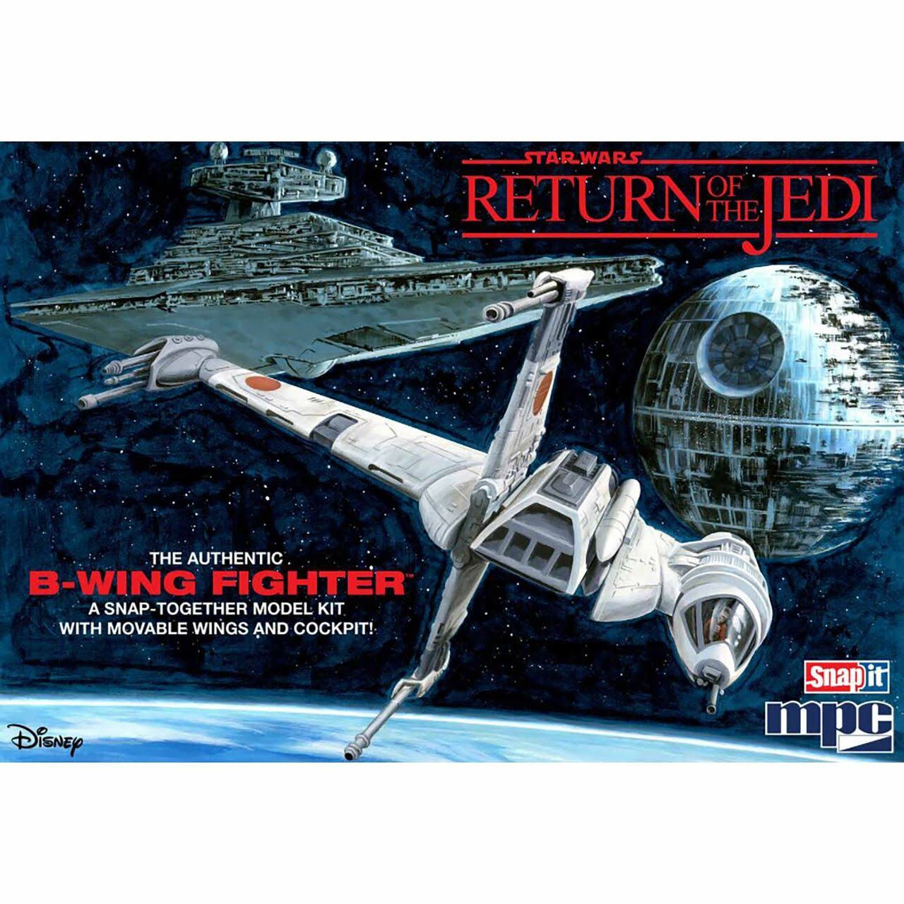 Star Wars: Return of The Jedi B-Wing Fighter 1/144 Scale Model Kit