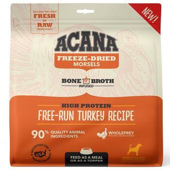 Acana Freeze-Dried Morsels Dog Food - Free-run Turkey Recipe - 8 oz. Bag