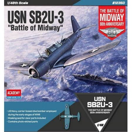 Academy 12350 SB2U-3 'Battle of Midway' 1/48 Scale Plastic Model Kit