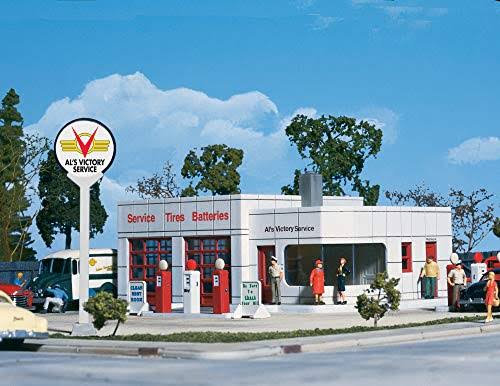 Walthers Cornerstone Series Kit HO Scale Al's Victory Service Station
