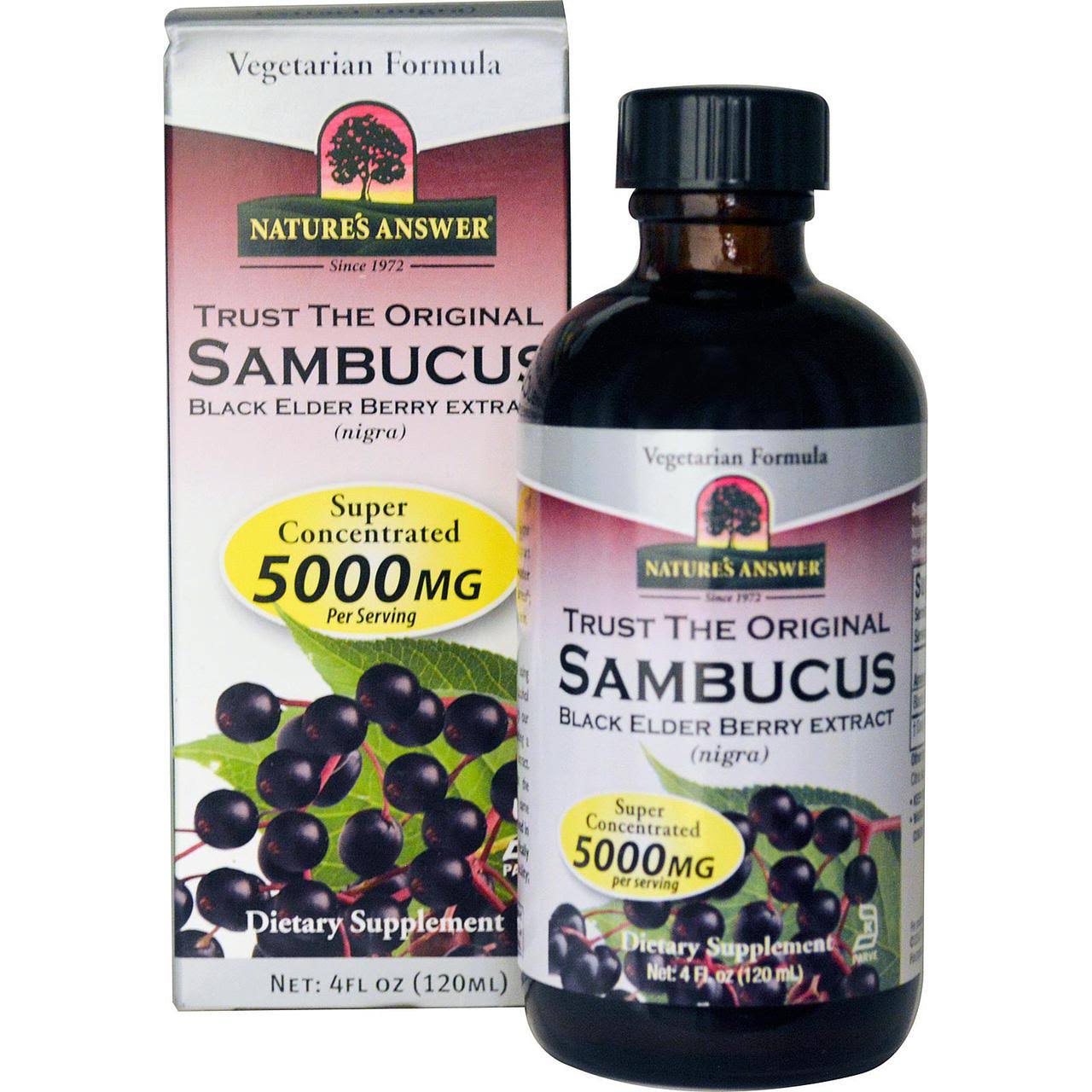 Nature's Answer Sambucus Black Elder Berry Extract - 120ml
