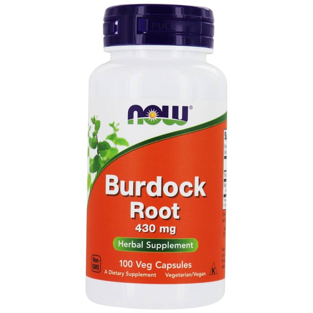 Now Foods Burdock Root Herbal Supplement - 100 Capsules