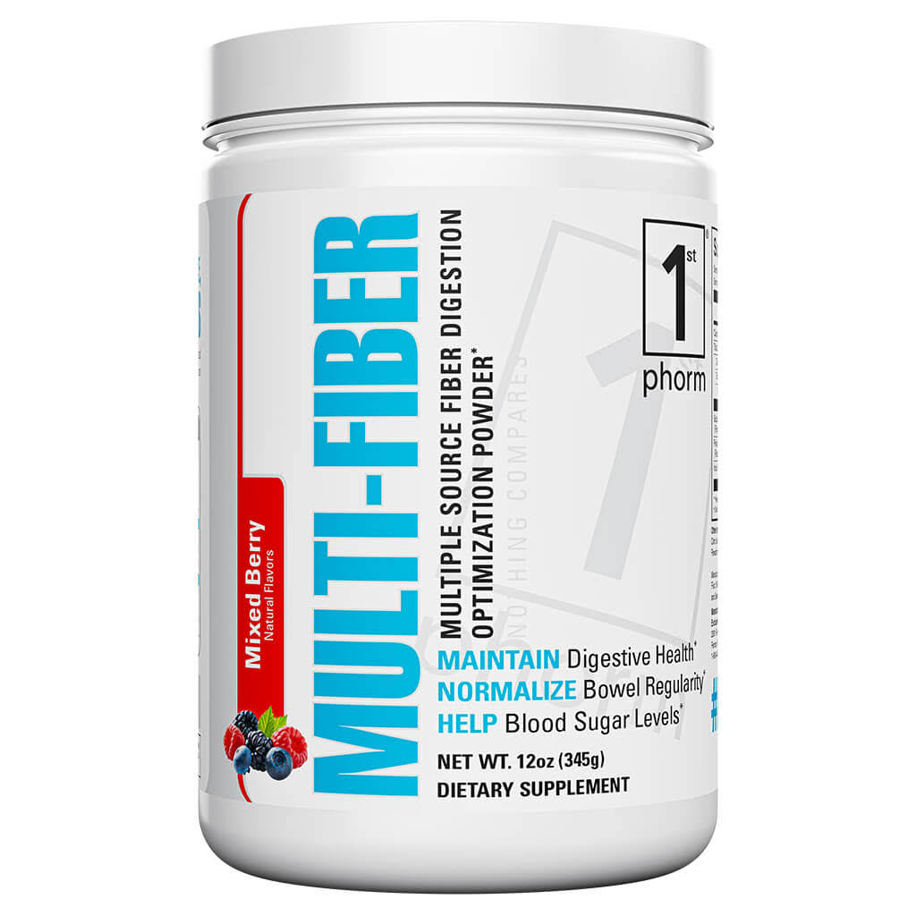 Multi-Fiber Powder | Mixed Berry | Digestive Support | 100 Servings | Nutritional Supplements by 1st Phorm