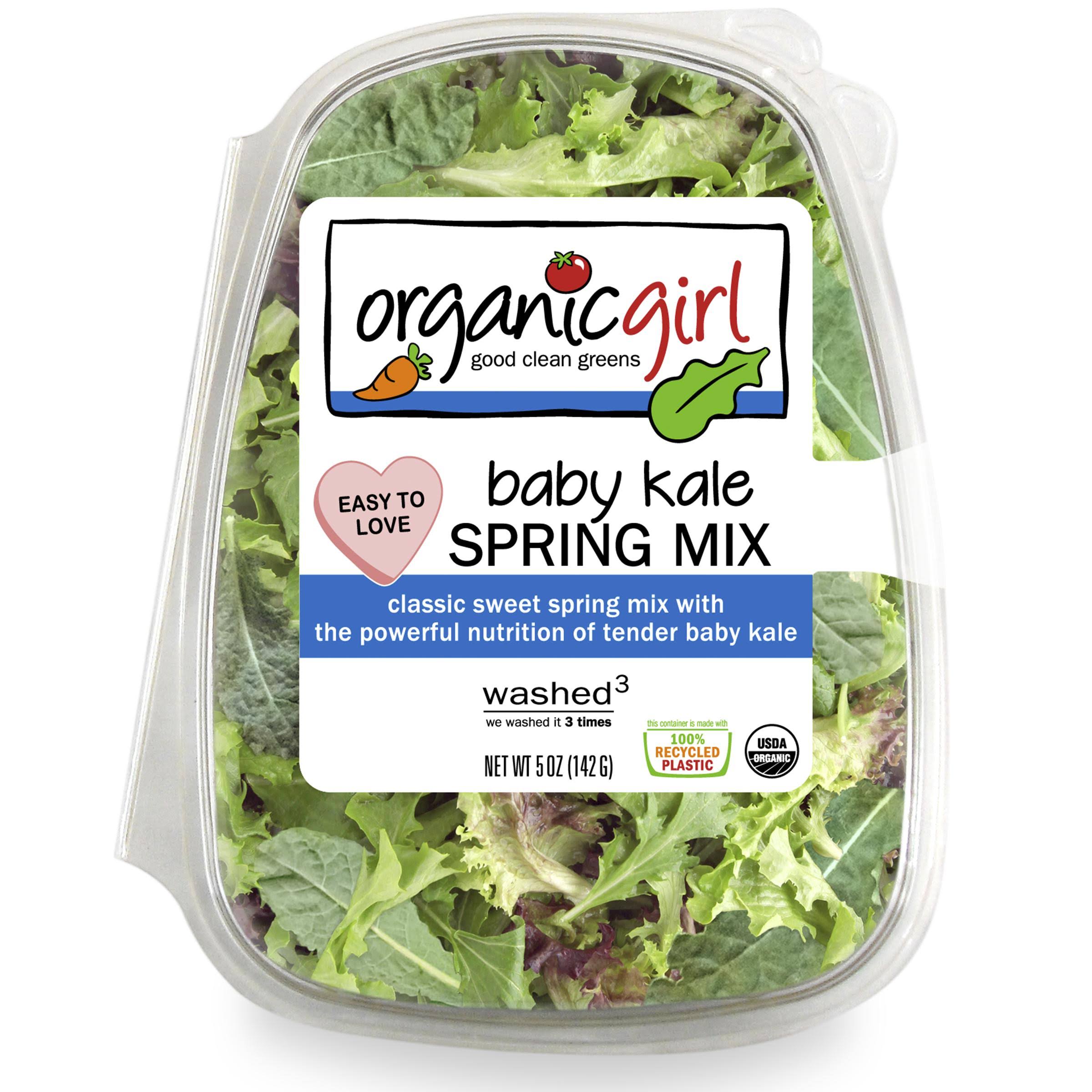 Organicgirl Spring Mix, Baby Kale - 5 oz