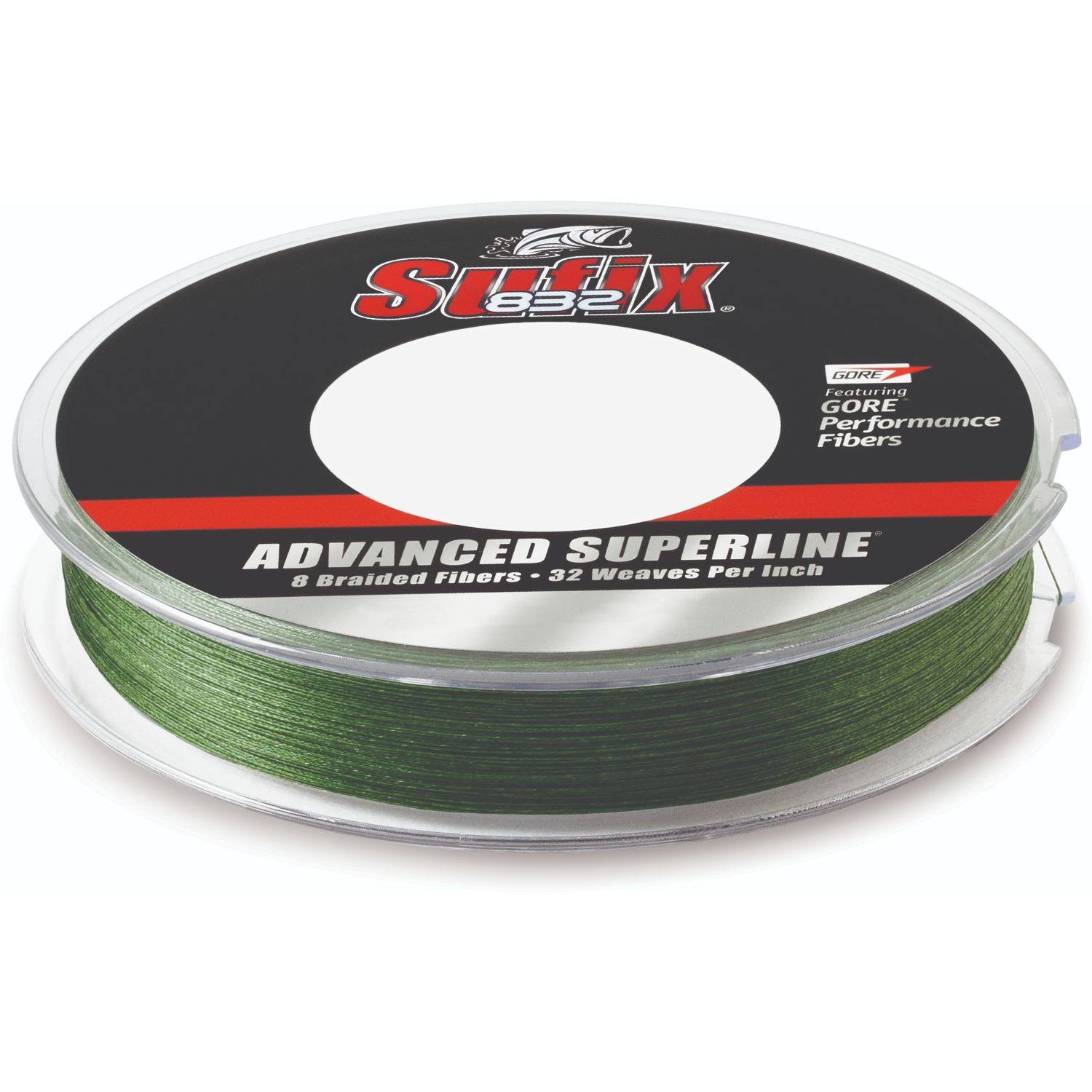 Sufix 832 Advanced Superline Braid - Lo-Vis Green, 20lb Test, 300yd