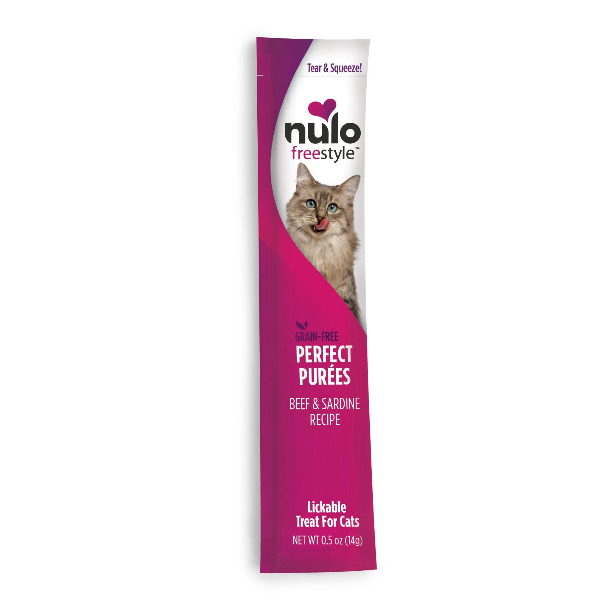 Nulo Freestyle Perfect Puree Beef & Sardine Cat Treat